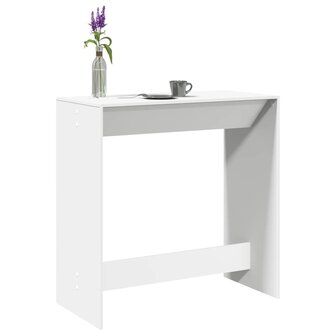 Bartafel 102x50x103,5 cm bewerkt hout wit 1