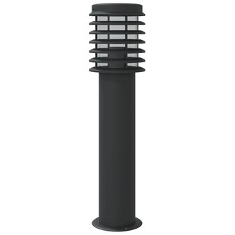 Vloerlamp voor buiten 60 cm roestvrij staal zwart 6