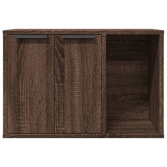 Kattenbakkast 60x40x40 cm bewerkt hout bruin eikenkleurig 5