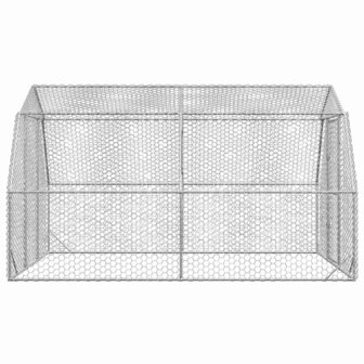 Kippenren 2,5x4x2,25 m gegalvaniseerd staal 4