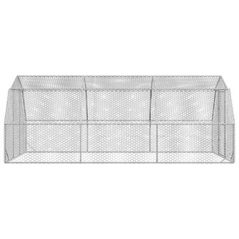 Kippenren 2,5x6x2,25 m gegalvaniseerd staal 4