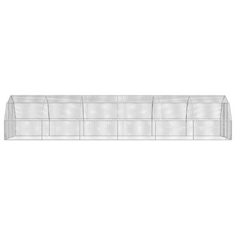 Kippenren 2,5x12x2,25 m gegalvaniseerd staal 4