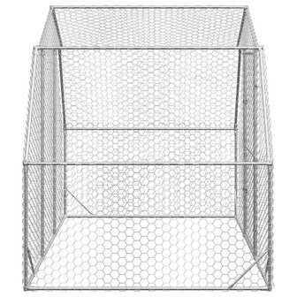 Kippenren 2,5x2x2,25 m gegalvaniseerd staal 4
