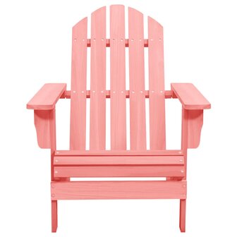 Tuinstoel Adirondack massief vurenhout roze 2