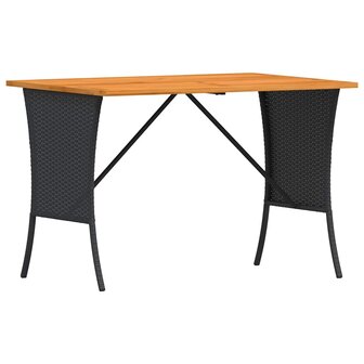3-delige Tuinset met kussens poly rattan zwart 5