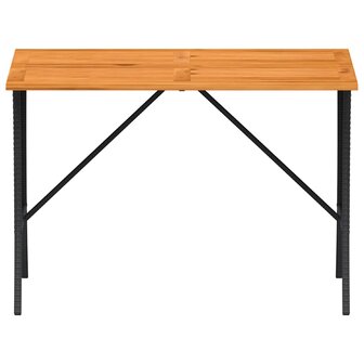 3-delige Tuinset met kussens poly rattan zwart 7