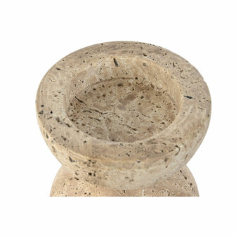 Kaarshouder Home ESPRIT Beige Magnesium 12 x 12 x 12,7 cm 2