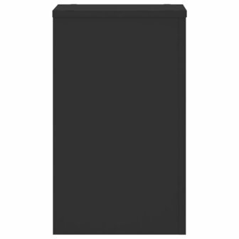 Plantenstandaards 2 st 30x30x50 cm bewerkt hout zwart 5