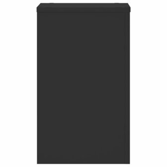 Plantenstandaards 2 st 30x30x50 cm bewerkt hout zwart 6