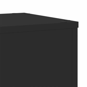 Plantenstandaards 2 st 30x30x50 cm bewerkt hout zwart 8