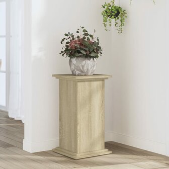Plantenstandaard 33x33x60 cm bewerkt hout sonoma eikenkleurig 1