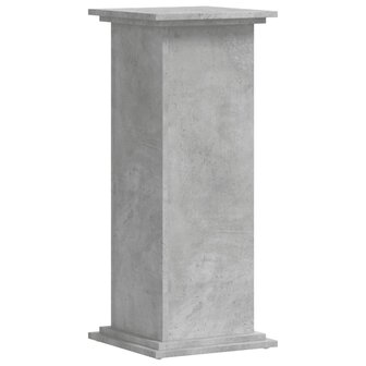 Plantenstandaard 33x33x80 cm bewerkt hout betongrijs 2