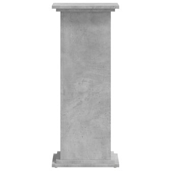 Plantenstandaard 33x33x80 cm bewerkt hout betongrijs 5