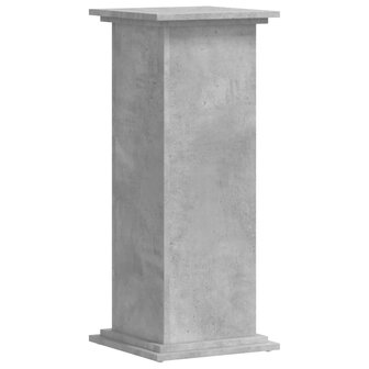 Plantenstandaard 33x33x80 cm bewerkt hout betongrijs 6