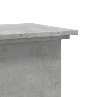 Plantenstandaard 33x33x80 cm bewerkt hout betongrijs 7
