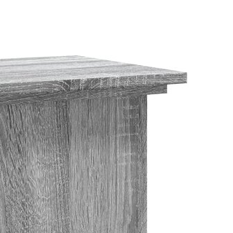 Plantenstandaard 33x33x80 cm bewerkt hout grijs sonoma eiken 7