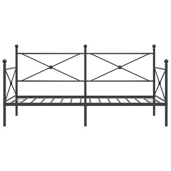 Slaapbank zonder matras 107x203 cm staal zwart 5