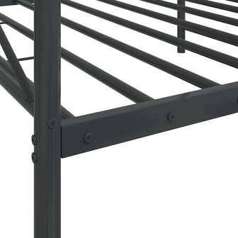 Slaapbank zonder matras 107x203 cm staal zwart 9