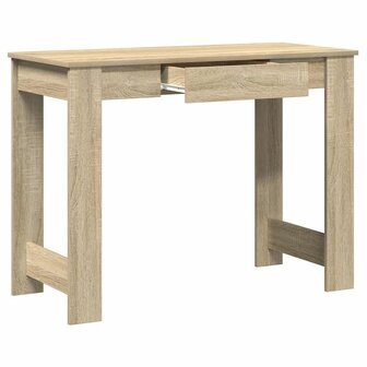 Bureau 100x45x75 cm bewerkt hout sonoma eikenkleurig 5
