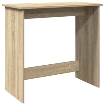Bureau 80x40x75 cm bewerkt hout sonoma eikenkleurig 2
