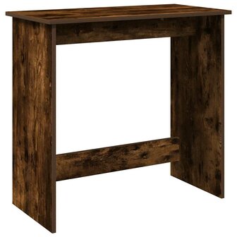 Bureau 80x40x75 cm bewerkt hout gerookt eikenkleurig 2
