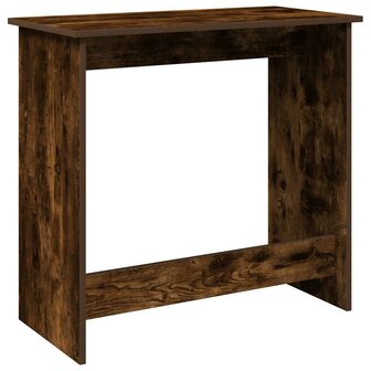 Bureau 80x40x75 cm bewerkt hout gerookt eikenkleurig 6