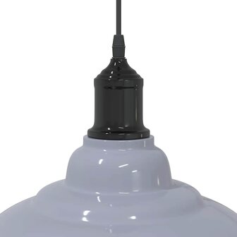 Hanglamp in hoogte verstelbaar E27 &Oslash;31 cm metaal glanzend grijs 8