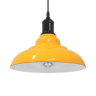 Hanglamp in hoogte verstelbaar E27 &Oslash;31 cm metaal glanzend geel 1