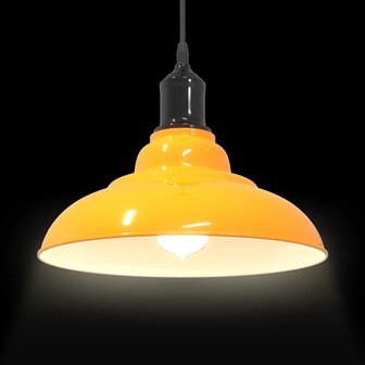 Hanglamp in hoogte verstelbaar E27 &Oslash;31 cm metaal glanzend geel 6