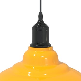 Hanglamp in hoogte verstelbaar E27 &Oslash;31 cm metaal glanzend geel 8
