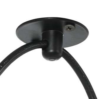 Hanglamp met 3 lamphouders E27 metaal zwart 9