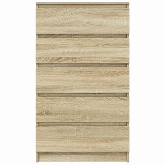 Ladekast 60x36x103 cm bewerkt hout sonoma eikenkleurig 4