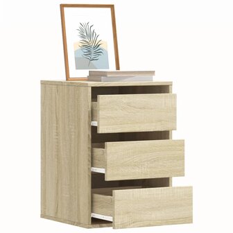 Ladekast 40x41x58 cm bewerkt hout sonoma eikenkleurig 1