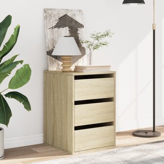 Ladekast 40x41x58 cm bewerkt hout sonoma eikenkleurig 3
