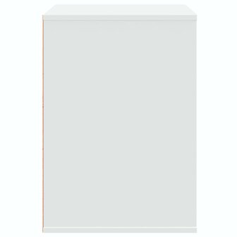 Ladekast 80x41x58 cm bewerkt hout wit 6