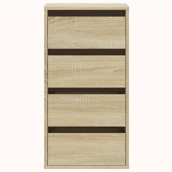 Ladekast 40x41x76 cm bewerkt hout sonoma eikenkleurig 4