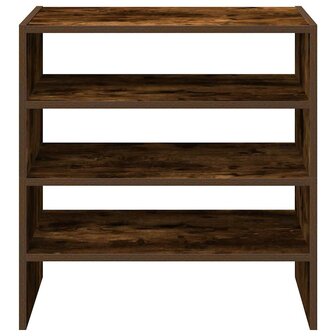 Schoenenrekken 2 st stapelbaar 60x30x30,5 cm gerookt eikenkleur 4