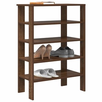 Schoenenrek 61x32x87,5 cm bewerkt hout bruin eikenkleurig 1