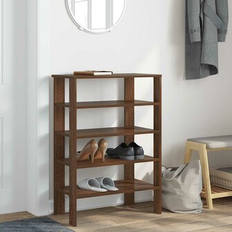 Schoenenrek 61x32x87,5 cm bewerkt hout bruin eikenkleurig 3