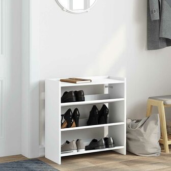 Schoenenrek 60x25x62 cm bewerkt hout wit 3