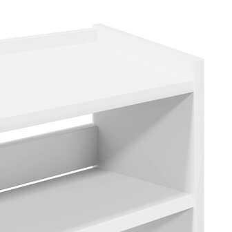 Schoenenrek 60x25x62 cm bewerkt hout wit 7