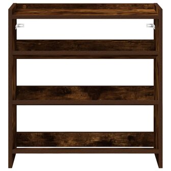 Schoenenrek 60x25x62 cm bewerkt hout gerookt eikenkleurig 4