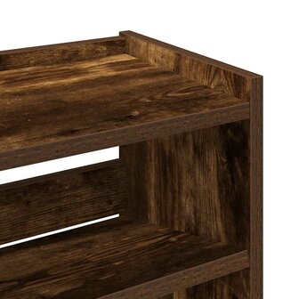 Schoenenrek 60x25x62 cm bewerkt hout gerookt eikenkleurig 7