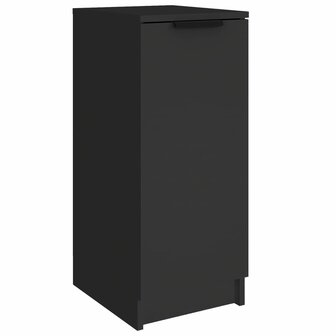 Schoenenkast 30x35x70 cm bewerkt hout zwart 2