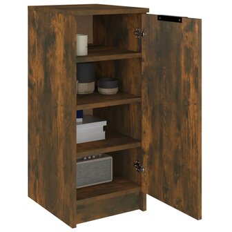 Schoenenkast 30x35x70 cm bewerkt hout gerookt eikenkleurig 4