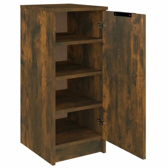 Schoenenkast 30x35x70 cm bewerkt hout gerookt eikenkleurig 6