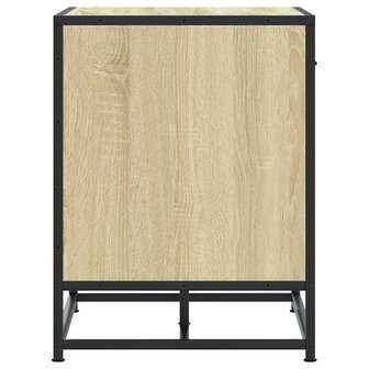 Schoenenbank 60x40x53,5 cm bewerkt hout en metaal sonoma eiken 5
