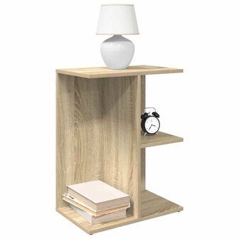 Nachtkastje 46,5x29x61 cm bewerkt hout sonoma eikenkleurig 1