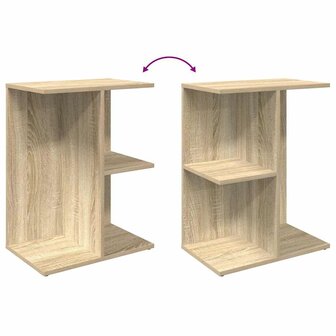Nachtkastje 46,5x29x61 cm bewerkt hout sonoma eikenkleurig 7