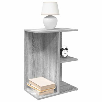 Nachtkastje 46,5x29x61 cm bewerkt hout grijs sonoma eikenkleur 1